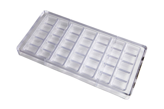CW1442 - Chocolate World - Chocolate Bar Striped Polycarbonate Mould