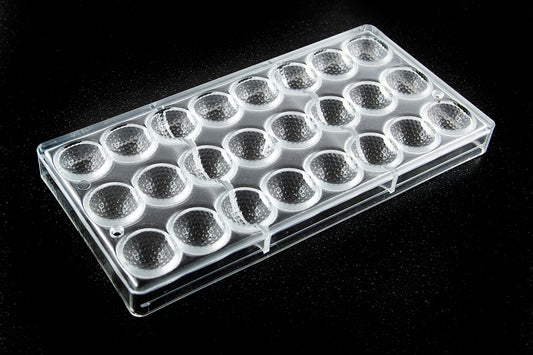 CW1443 - Chocolate World - Chocolate Golfballl Mini Polycarbonate Mould