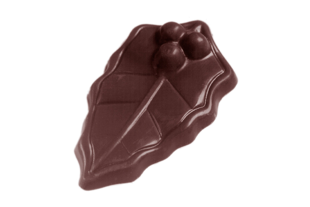 CW1454 - Chocolate World - Chocolate Hollyleaf Polycarbonate Mould