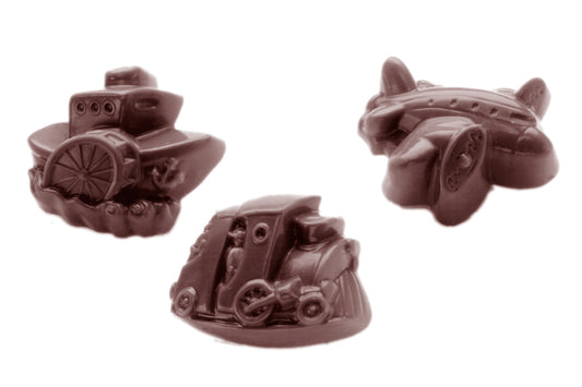 CW1471 - Chocolate World - Belgian Express 3 Figures Polycarbonate Mould
