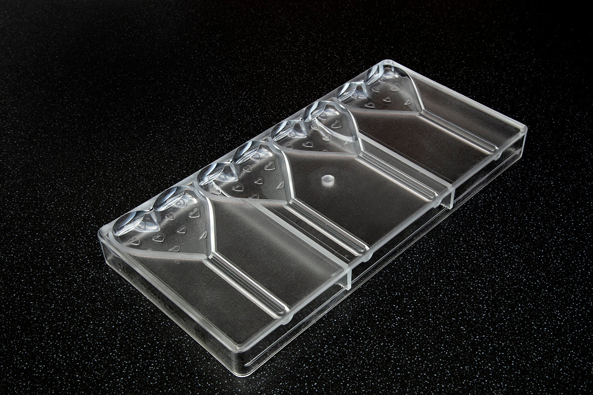 CW1480 - Chocolate World - Heart Shaped Lollipop Polycarbonate Mould