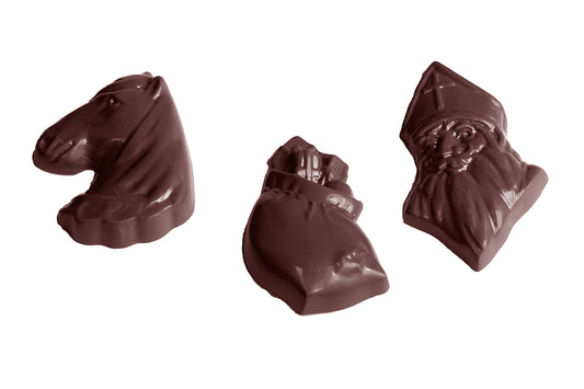 CW1505 - Chocolate World - Caraque St Nicholas Polycarbonate Mould