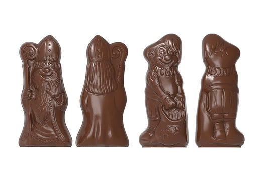 CW1522 - Chocolate World - St Nicholas & Pete 2 Figures Polycarbonate Mould