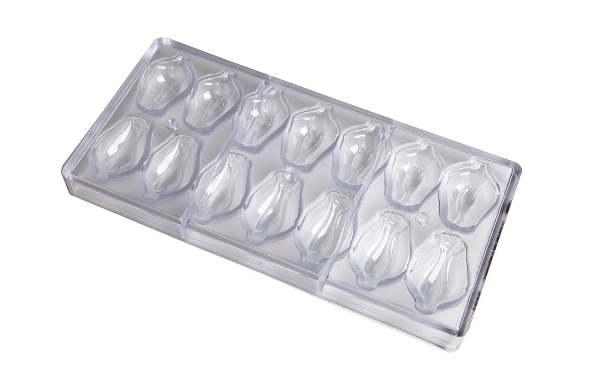 CW1549 - Chocolate World - Chocolate Rose Closed Polycarbonate Mould