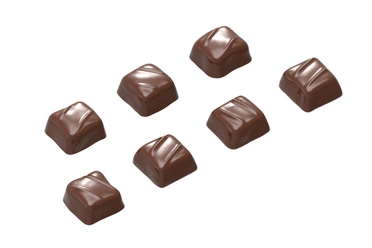 CW1551 - Chocolate World - Easydip Square 7 Figures Polycarbonate Mould
