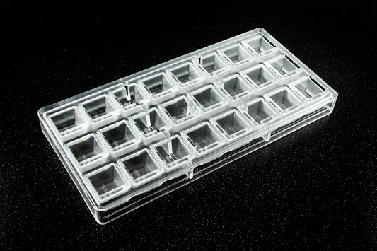 CW1557 - Chocolate World - Modern Square Polycarbonate Mould