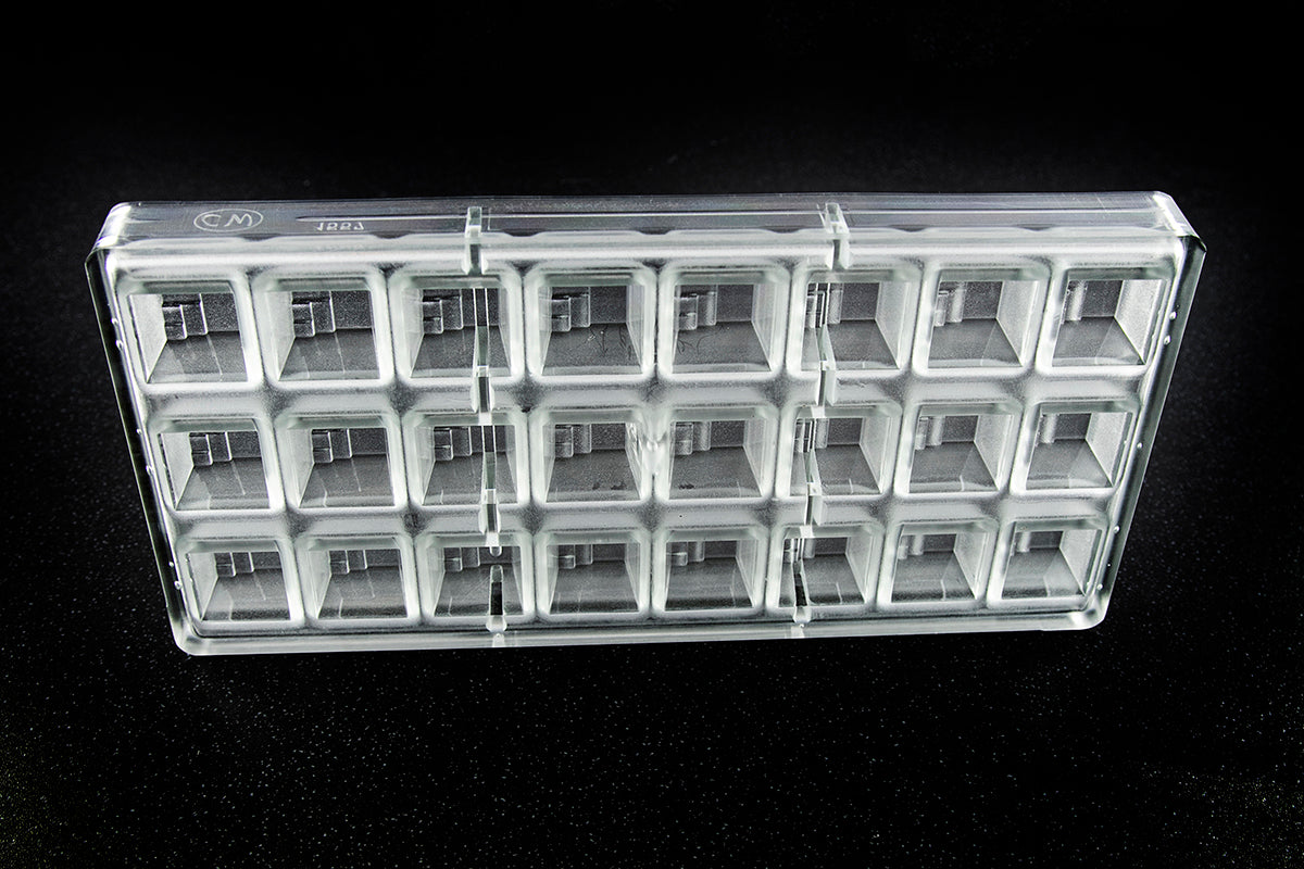 CW1557 - Chocolate World - Modern Square Polycarbonate Mould