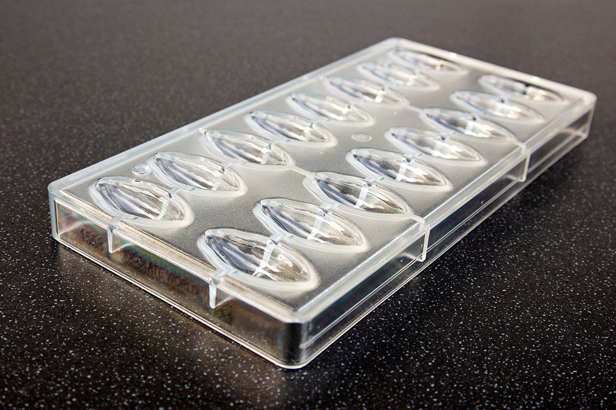 CW1558 - Chocolate World - Chocolate Cocoa Bean Polycarbonate Mould