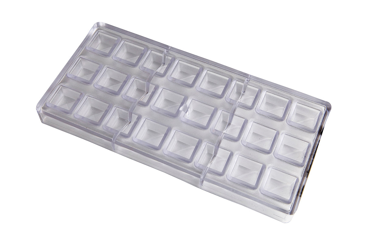 CW1559 - Chocolate World - Chocolate Diagonal 8 g Polycarbonate Mould