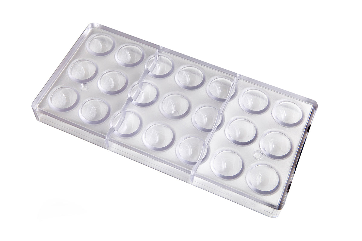 CW1561 - Chocolate World - Half Sphere With Flat Side Polycarbonate Mould