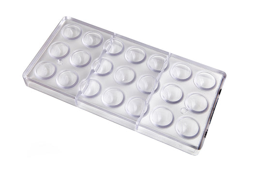 CW1561 - Chocolate World - Half Sphere With Flat Side Polycarbonate Mould