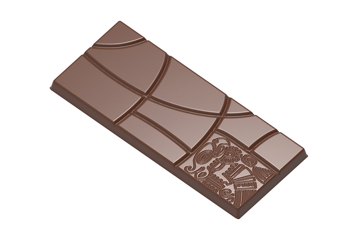 CW1566 - Chocolate World - Chocolate Tablet Maya Polycarbonate Mould