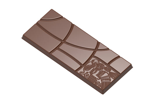 CW1566 - Chocolate World - Chocolate Tablet Maya Polycarbonate Mould