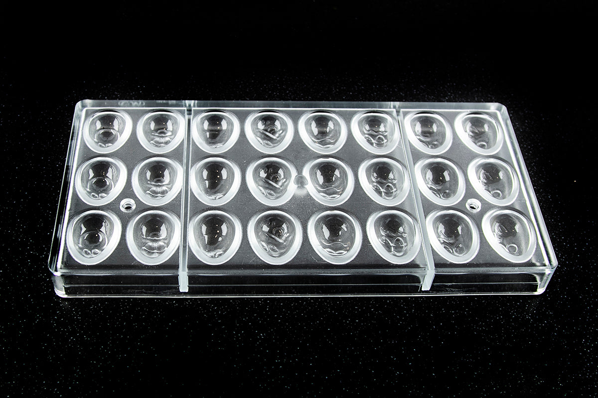 CW1580 - Chocolate World - Egg Smiley 33 mm 8 Figures Polycarbonate Mould