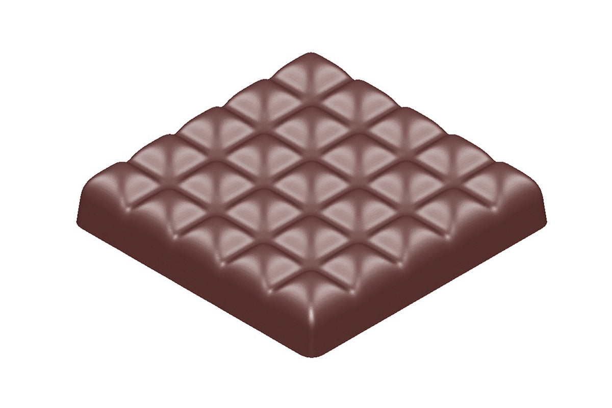 CW1584 - Chocolate World - Chocolate Bar Square Polycarbonate Mould