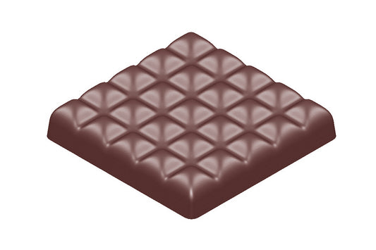 CW1584 - Chocolate World - Chocolate Bar Square Polycarbonate Mould