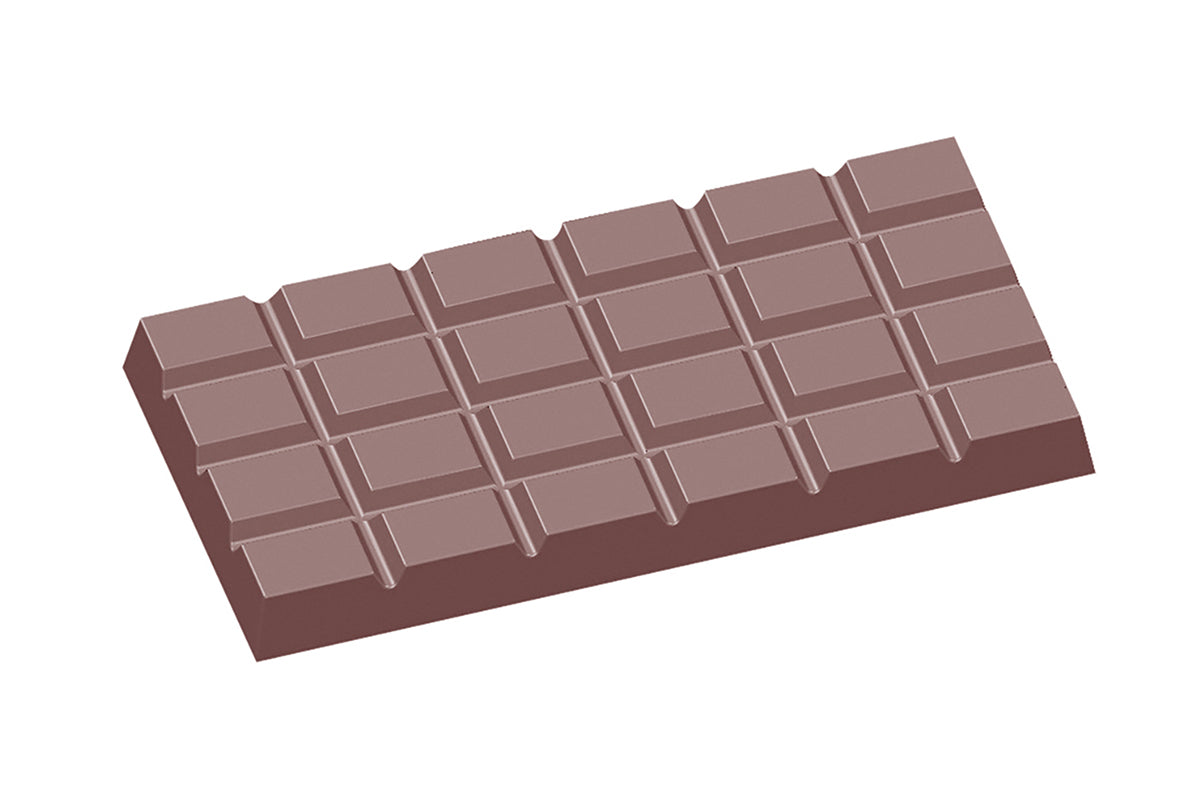 CW1588 - Chocolate World - 12 g Chocolate Bar Polycarbonate Mould
