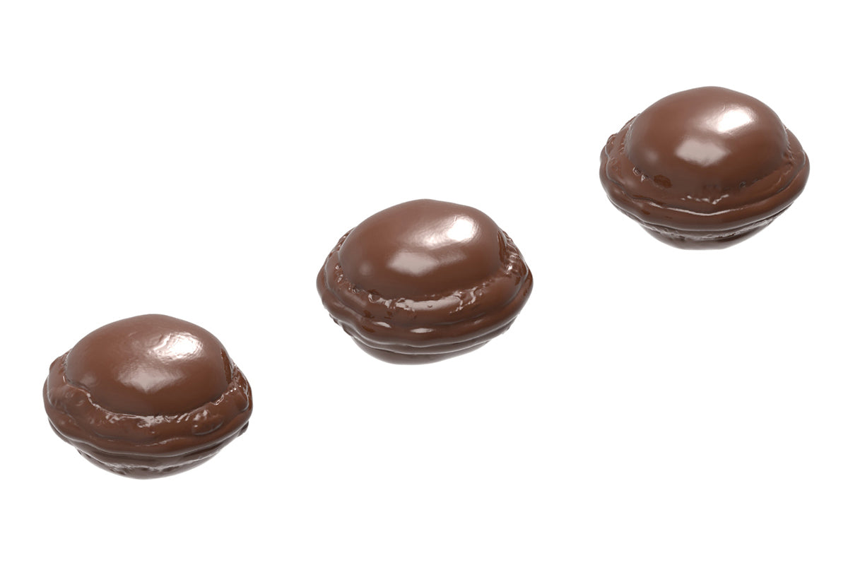 CW1591 - Chocolate World - Macaron De Paris 3 Figures Polycarbonate Mould