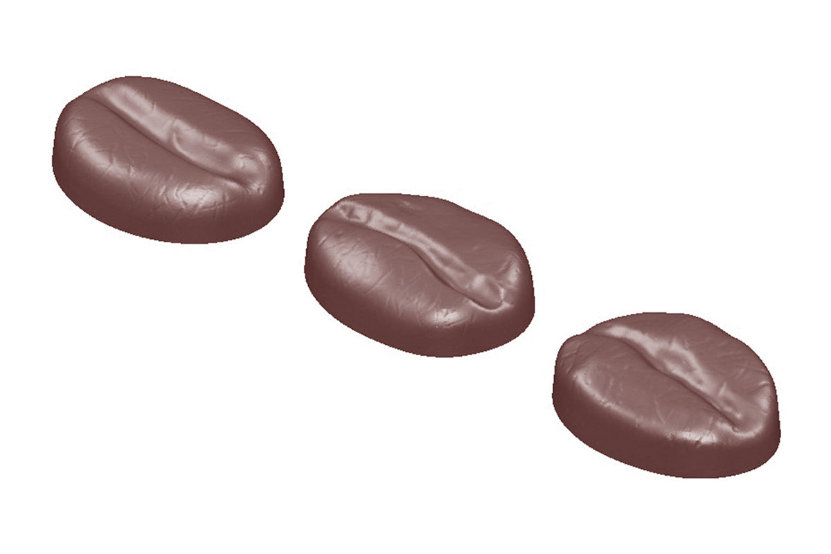 CW1609 - Chocolate World - Coffee Bean 3 Figures Polycarbonate Mould