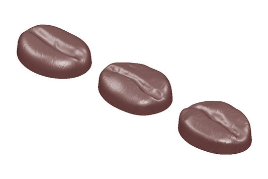 CW1609 - Chocolate World - Coffee Bean 3 Figures Polycarbonate Mould