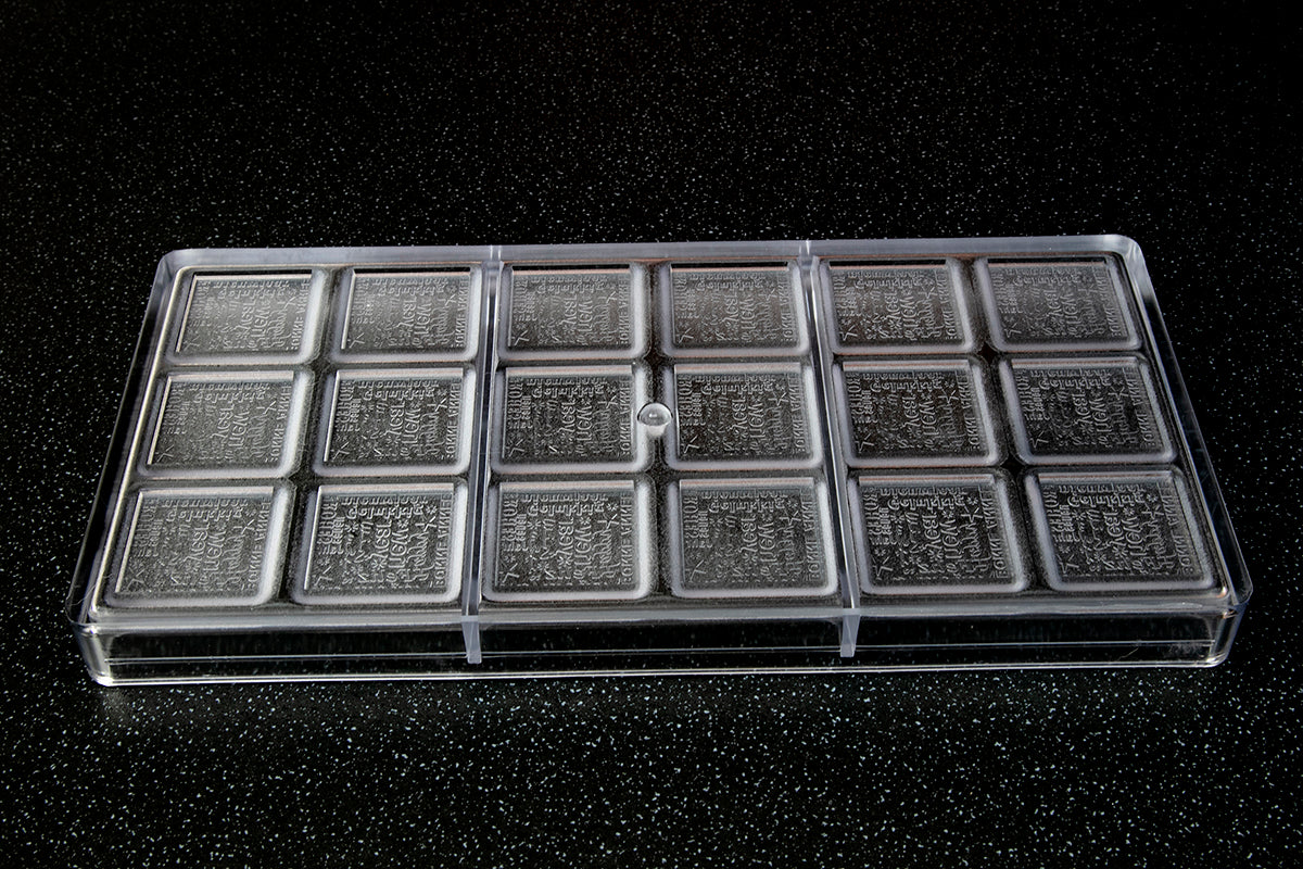 CW1614 - Chocolate World - Caraque New Year Polycarbonate Mould