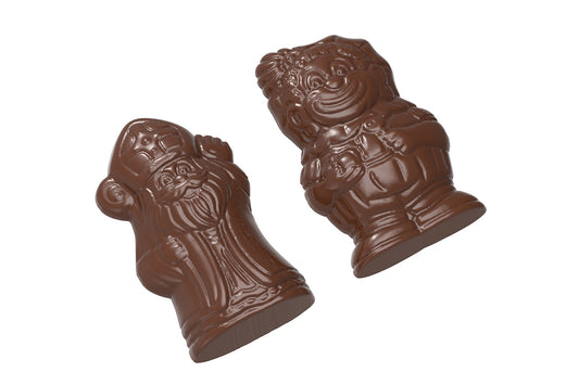 CW1616 - Chocolate World - Caraque St Nicholas & Pete Polycarbonate Mould