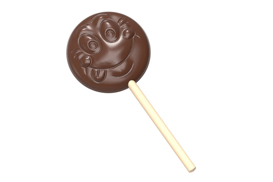 CW1623 - Chocolate World - Lollipop "Smiley" Polycarbonate Mould