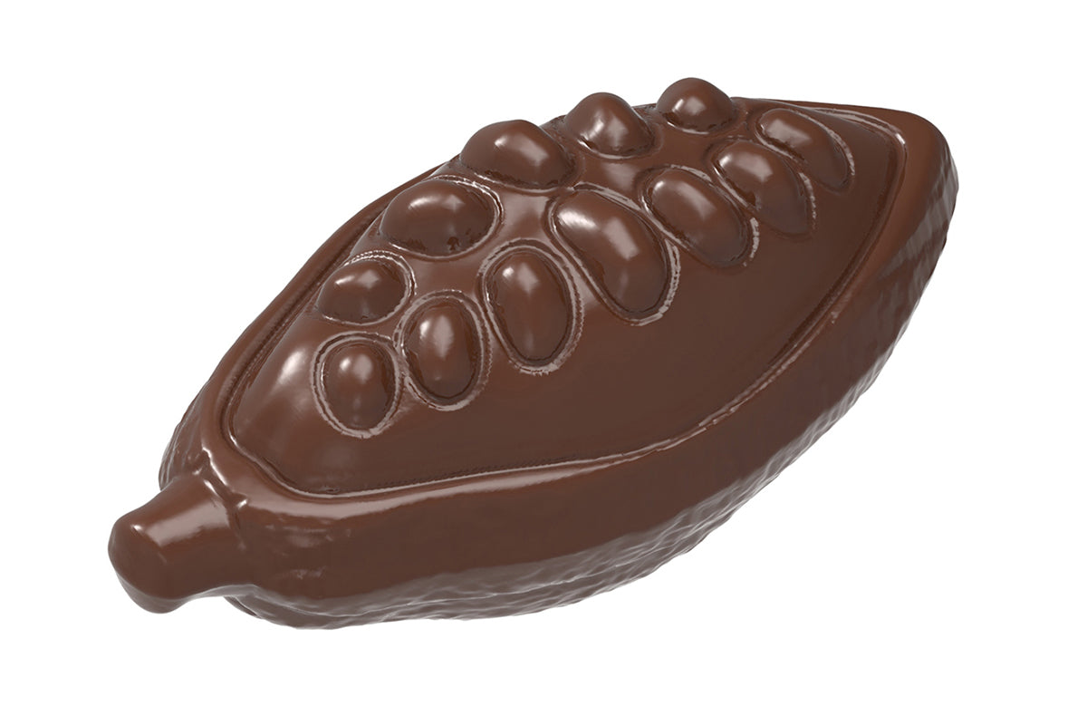 CW1624 - Chocolate World - Open Cocoa Bean Polycarbonate Mould