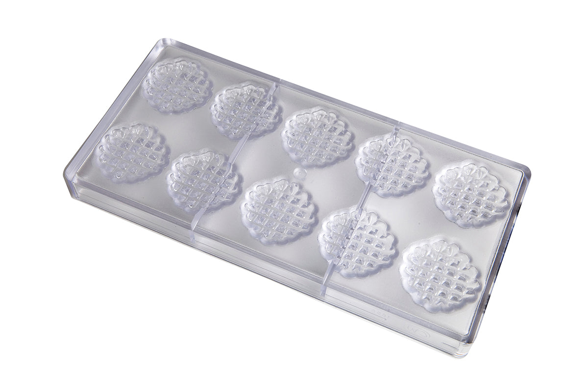 CW1626 - Chocolate World - Chocolate Small Waffle Polycarbonate Mould