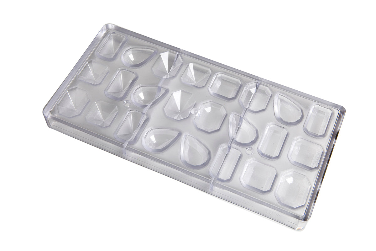 CW1632 - Chocolate World - Chocolate Gems 4 Figures Polycarbonate Mould