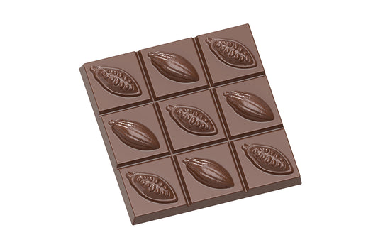 CW1642 - Chocolate World - Cocoa Bean Tablet Polycarbonate Mould