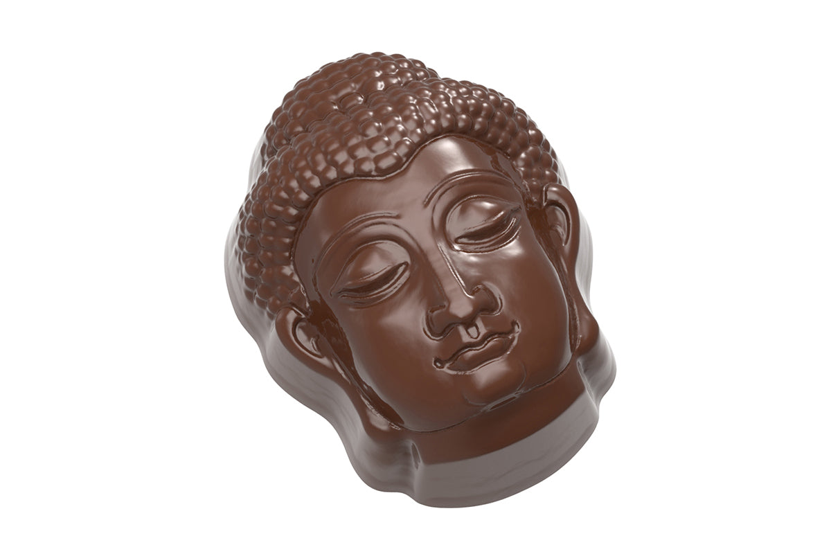CW1661 - Chocolate World - Chocolate Buddha Head Polycarbonate Mould