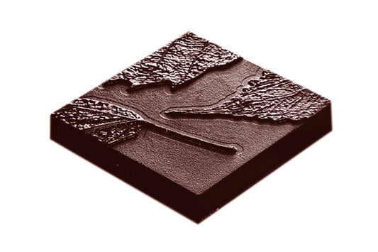 CW1669 - Chocolate World - Chocolate Cocoa Leaf Polycarbonate Mould
