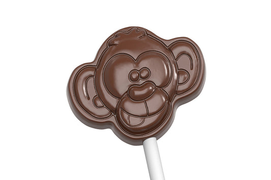 CW1681 - Chocolate World - Monkey Lollipop Polycarbonate Mould