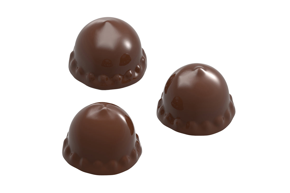 CW1683 - Chocolate World - Melo Cake 3 Figures Polycarbonate Mould