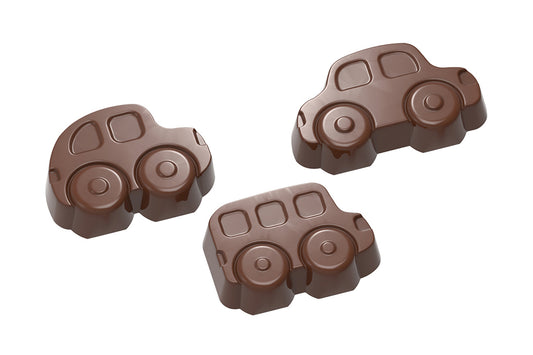 CW1693 - Chocolate World - Chocolate Cars 3 Figures Polycarbonate Mould