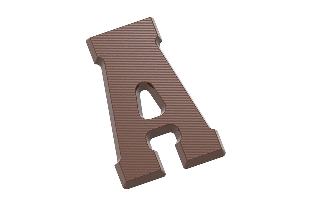 CW1700 - Chocolate World - Chocolate Letter A 200 g Polycarbonate Mould