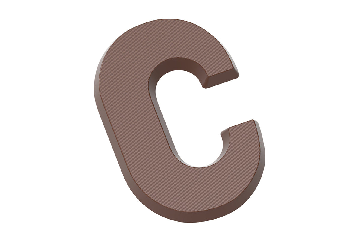 CW1702 - Chocolate World - Chocolate Letter C 200 g Polycarbonate Mould