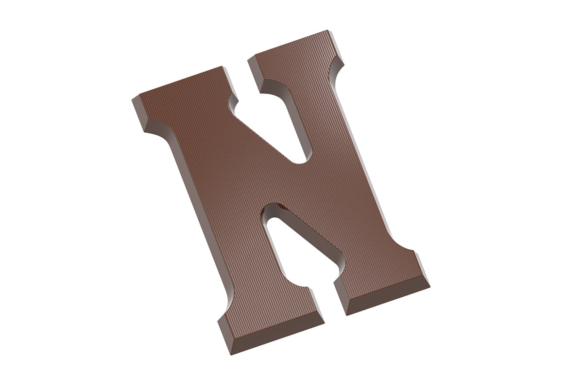 CW1713 - Chocolate World - Chocolate Letter N 200 g Polycarbonate Mould