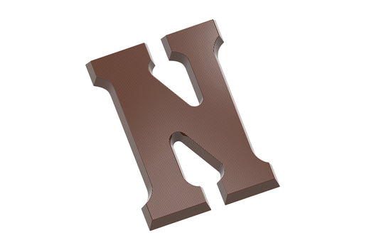 CW1713 - Chocolate World - Chocolate Letter N 200 g Polycarbonate Mould