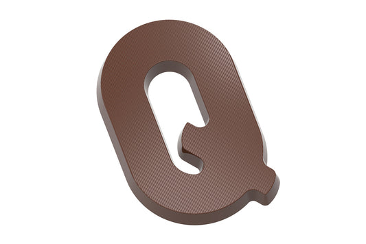CW1716 - Chocolate World - Chocolate Letter Q 200 g Polycarbonate Mould