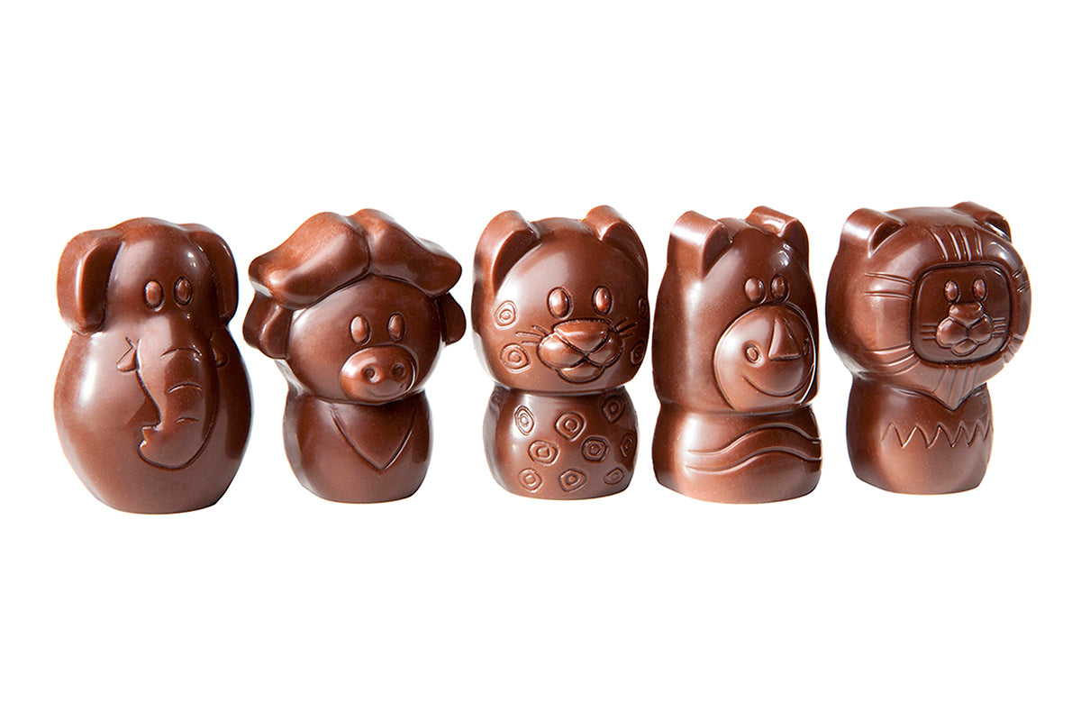 CW1746 - Chocolate World - "The Big Five" Small 5 Fig Polycarbonate Mould