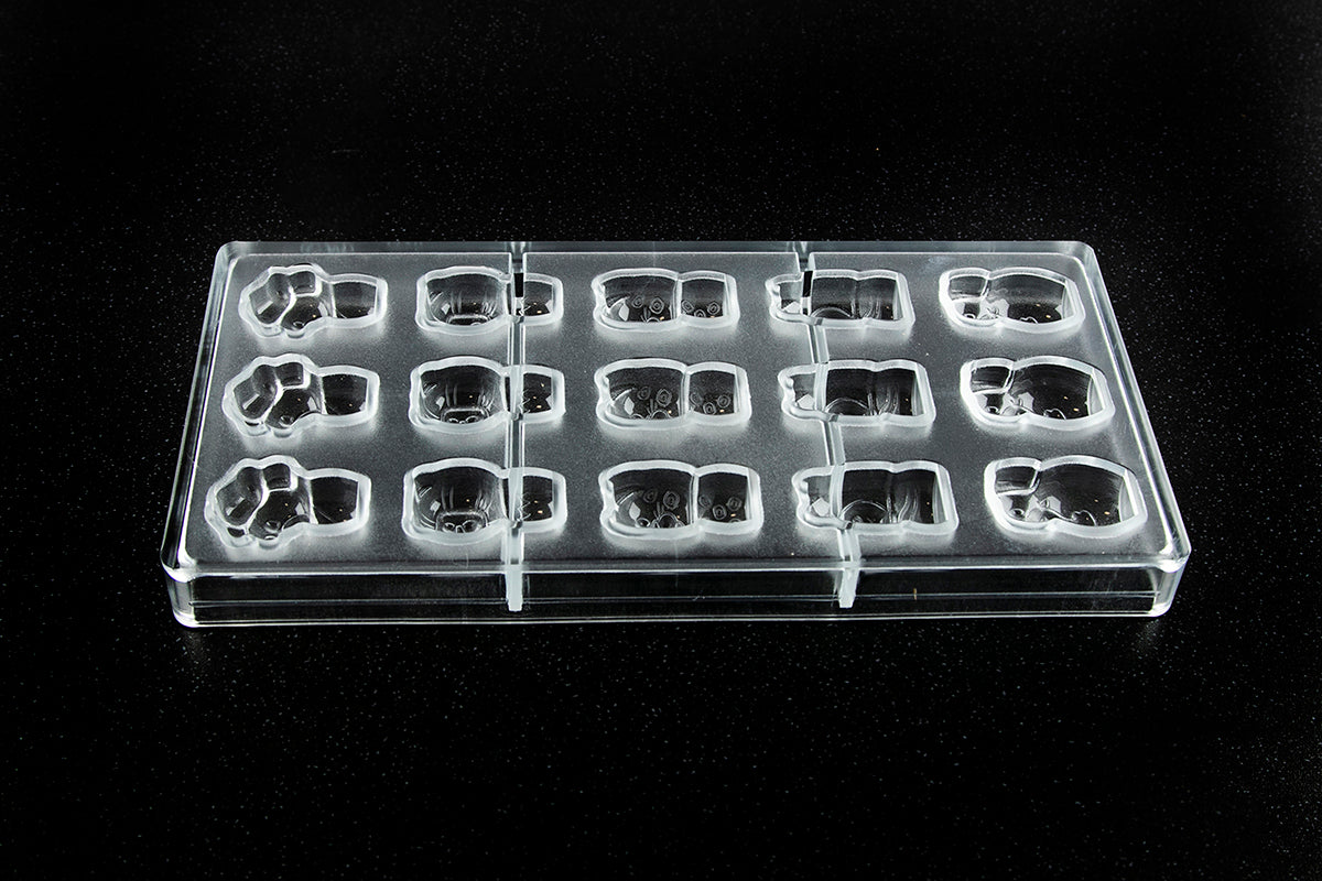 CW1746 - Chocolate World - "The Big Five" Small 5 Fig Polycarbonate Mould