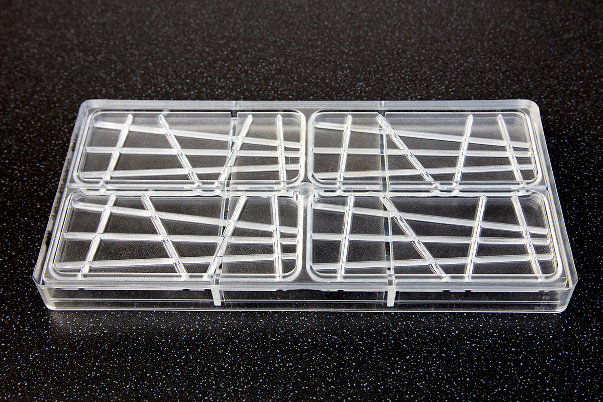 CW1769 - Chocolate World - Slanting Fault line Tablet Polycarbonate Mould
