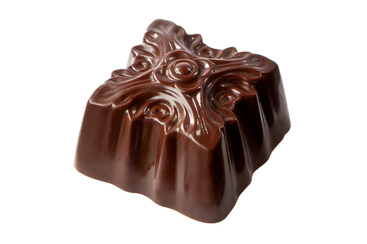 CW1787 - Chocolate World - Ornament Square Polycarbonate Mould