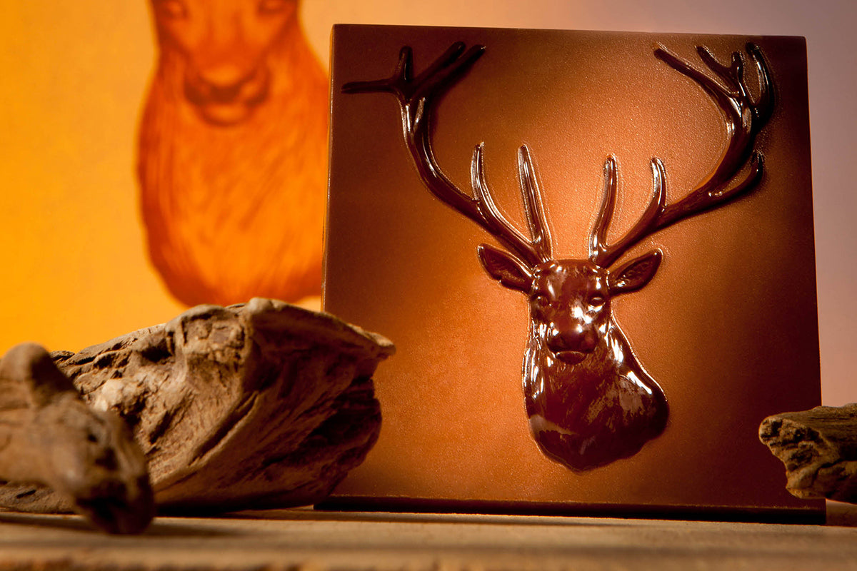 CW1792 - Chocolate World - Chocolate Tablet Stag Polycarbonate Mould