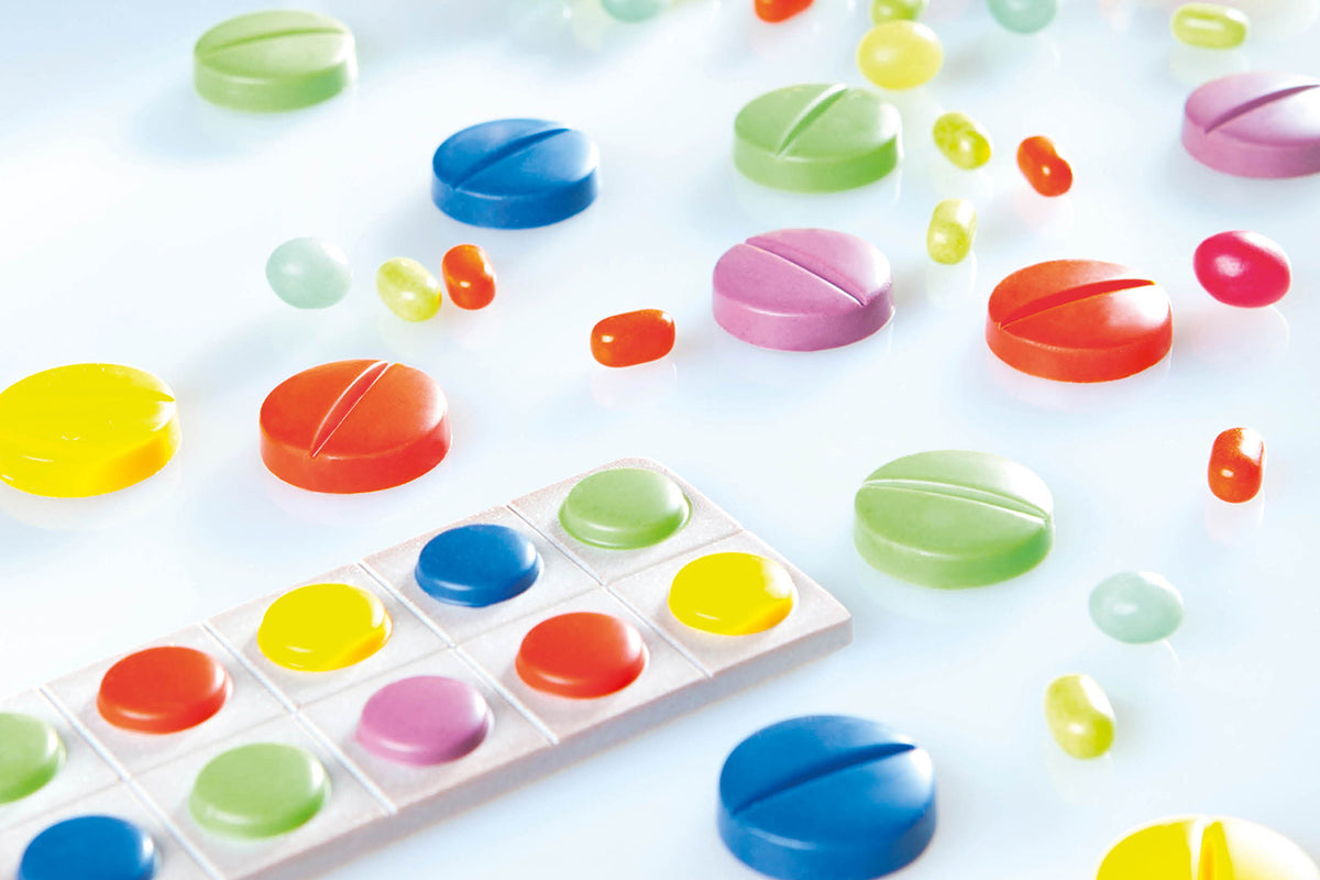 CW1796 - Chocolate World - Chocolate Drug Pil Strip Polycarbonate Mould