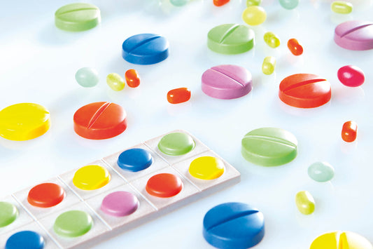 CW1796 - Chocolate World - Chocolate Drug Pil Strip Polycarbonate Mould