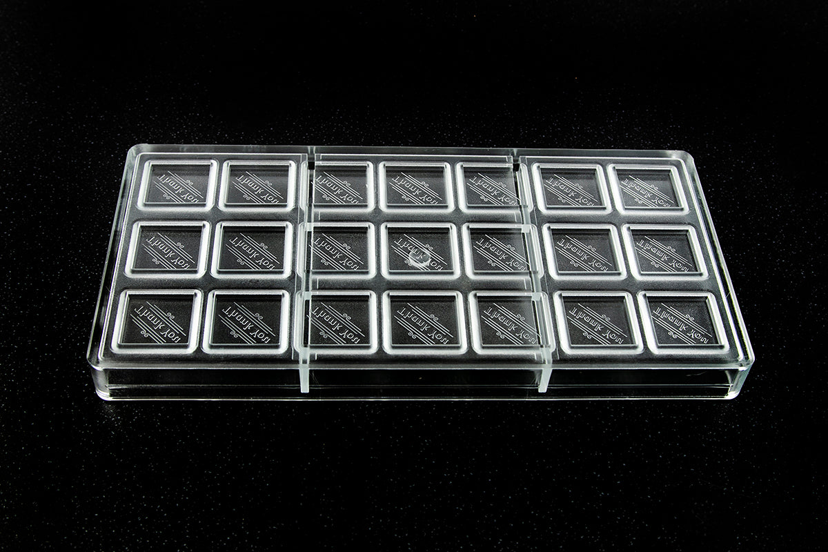 CW1853 - Chocolate World - "Thank You" Caraque Polycarbonate Mould