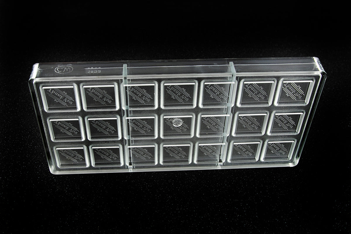 CW1853 - Chocolate World - "Thank You" Caraque Polycarbonate Mould